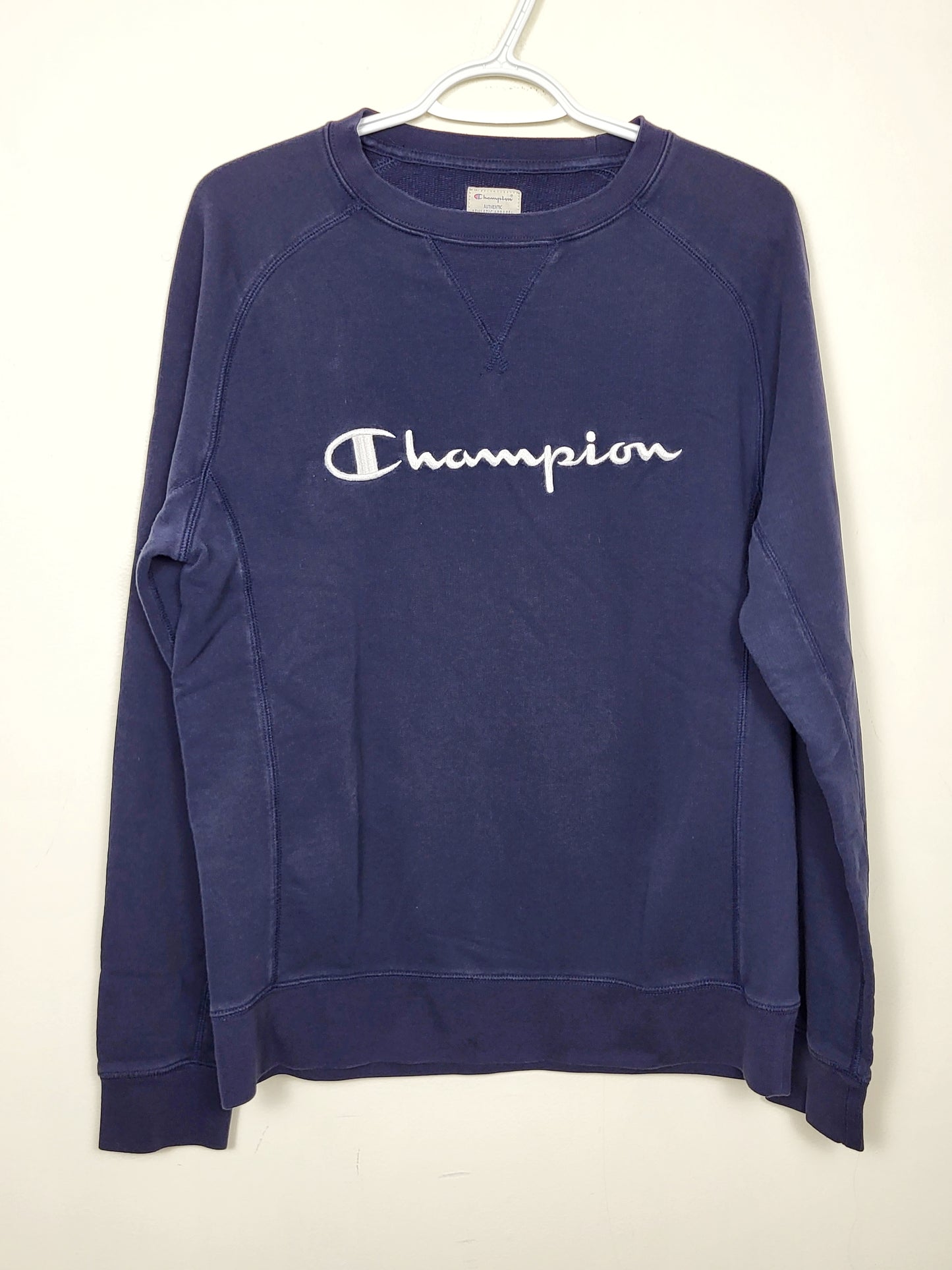 Champion navy crewneck sweater. Size small