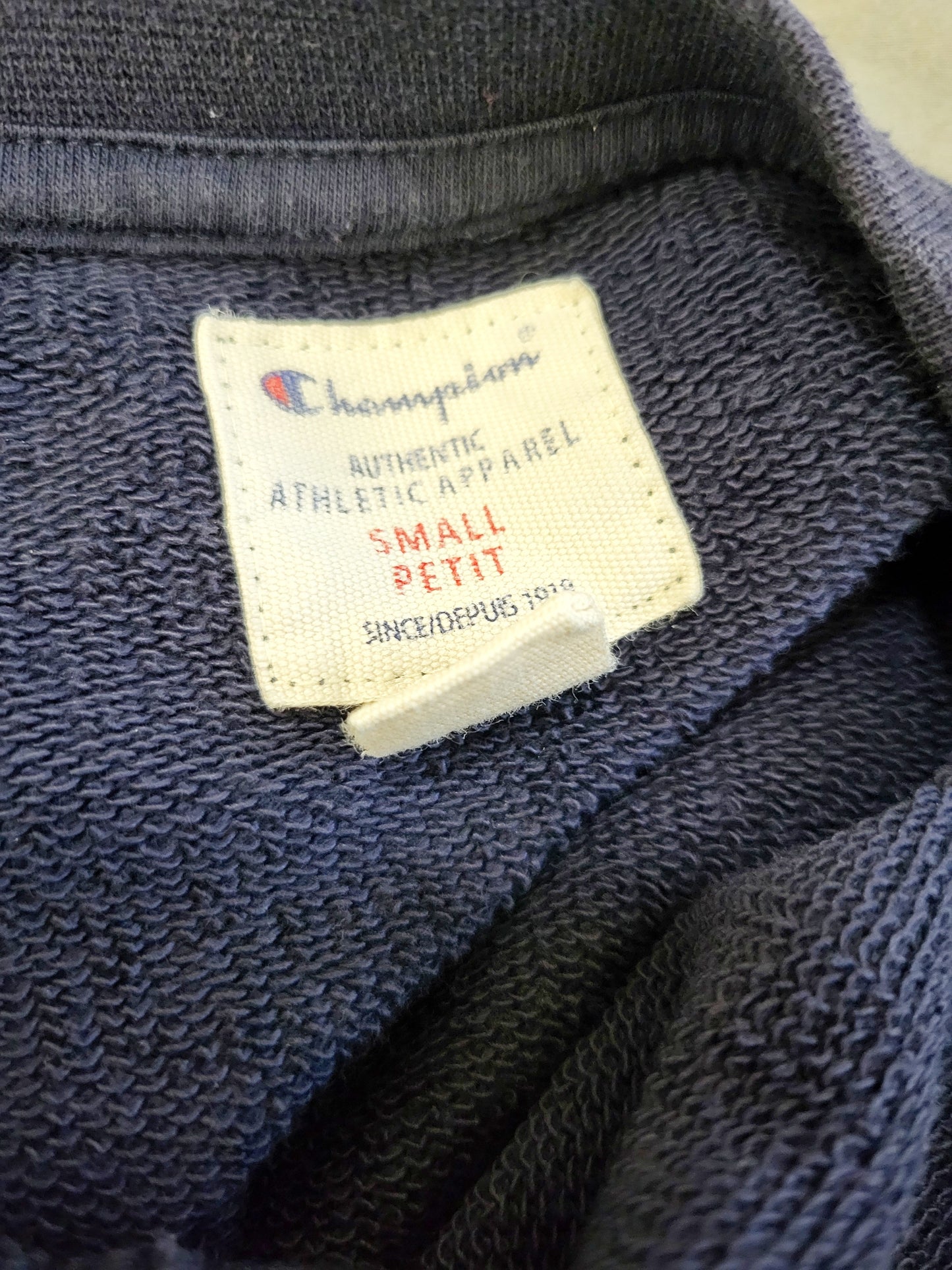 Champion navy crewneck sweater. Size small