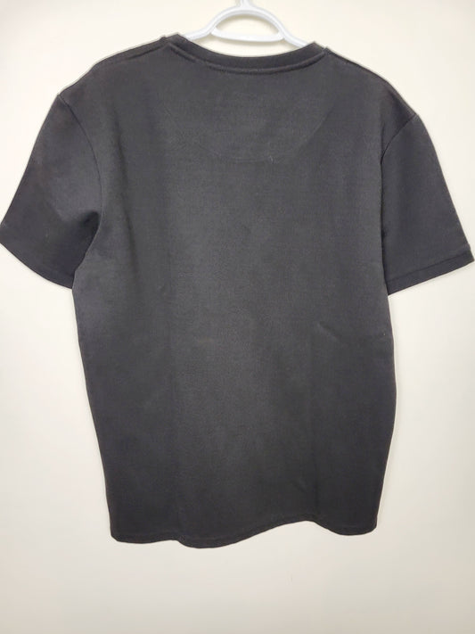 Paraffin Couture London black thick knit t-shirt. Size large