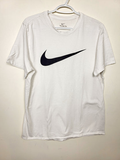 Nike white cotton blend t-shirt. Size large