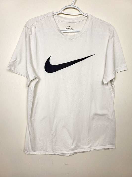 Nike white cotton blend t-shirt. Size large