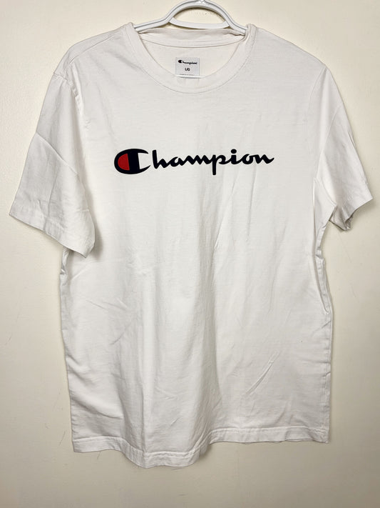 Champion white t-shirt. Size large