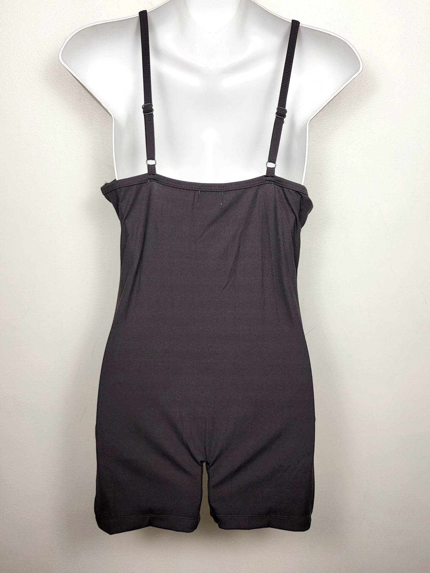 NEW - Blue Buttercup dark grey ribbed. Size large