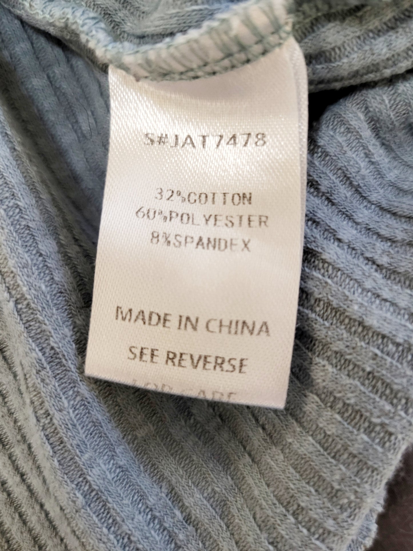 La Miel blue distressed Henley tank top. Size medium