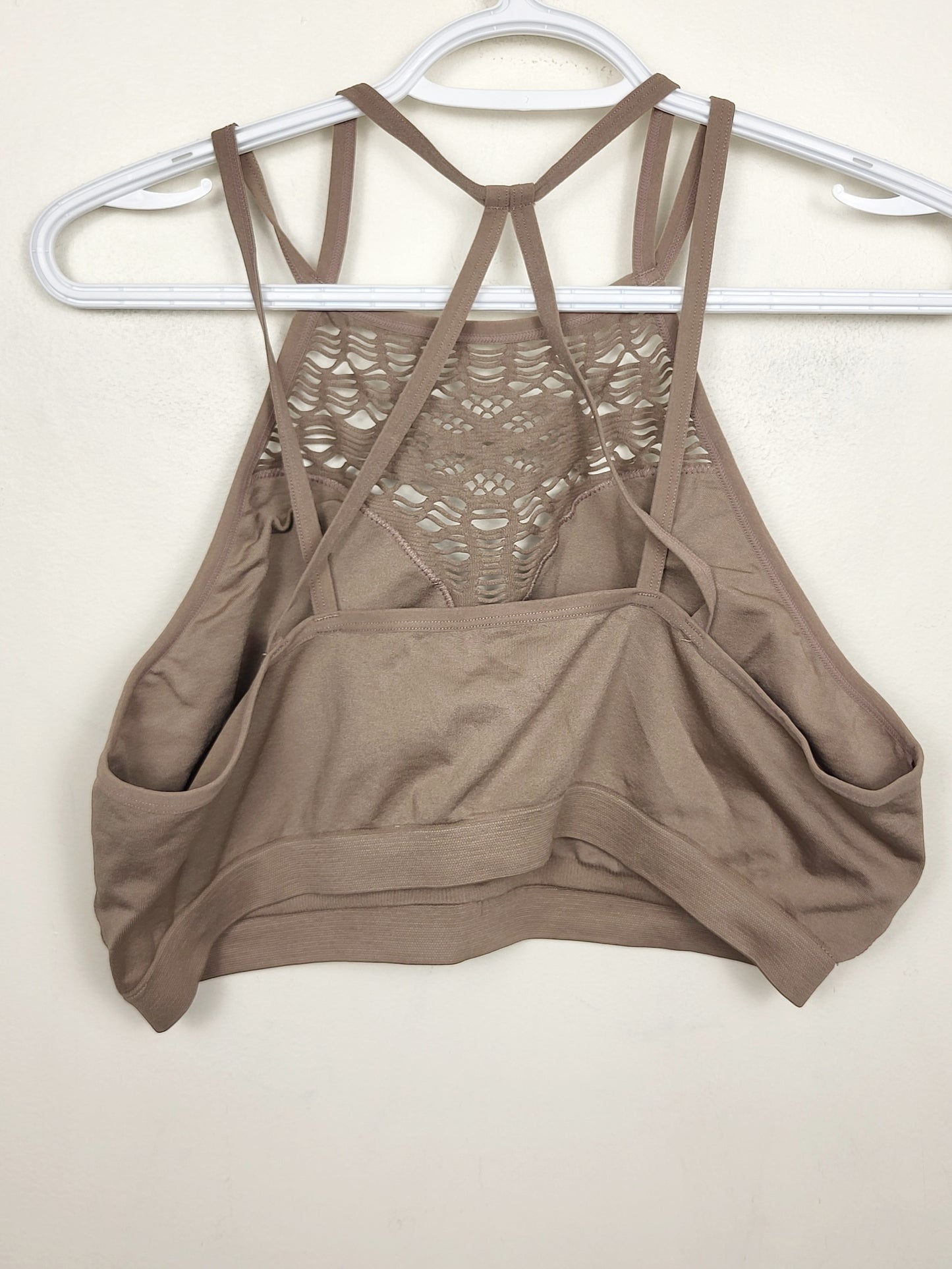 Sand coloured cut-out style bralette. Size 2/3X