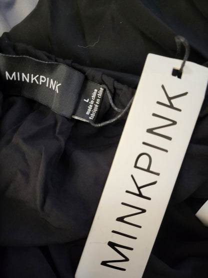 NEW - Minkpink black poof mini bubble skirt. Size large