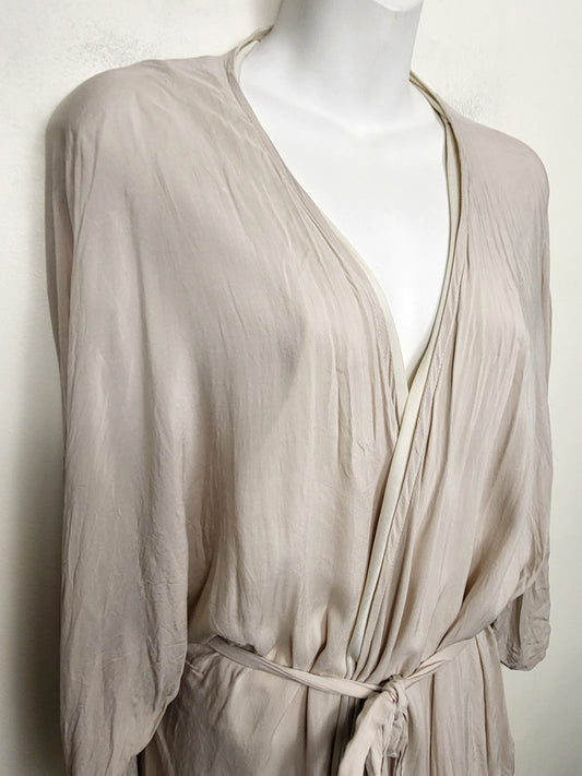 Listicle beige lightweight robe / dress. Size small