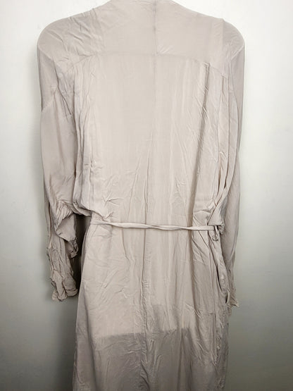 Listicle beige lightweight robe / dress. Size small