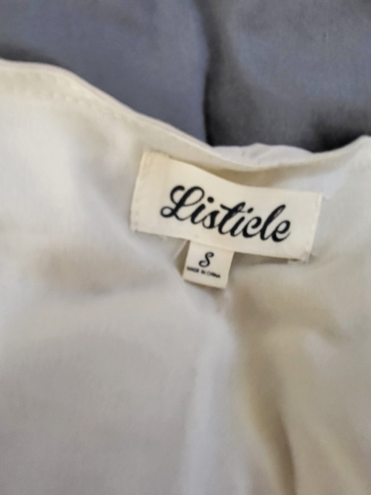 Listicle beige lightweight robe / dress. Size small
