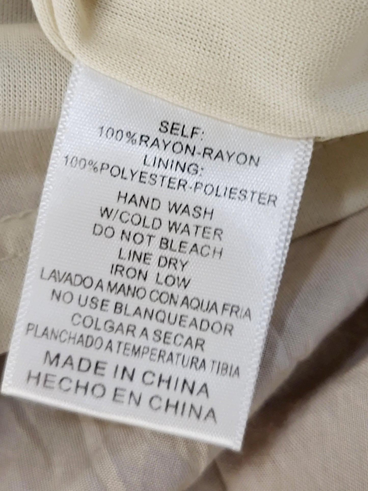 Listicle beige lightweight robe / dress. Size small