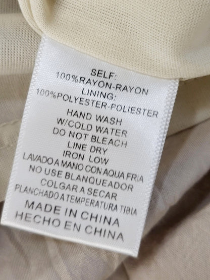 Listicle beige lightweight robe / dress. Size small