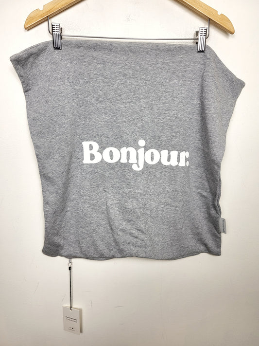NEW - Province of Canada x Jilly Box grey "Bonjour" pillow cover