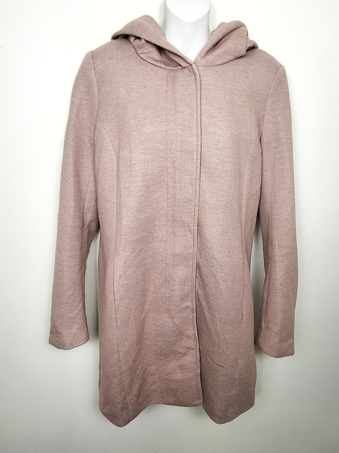 Only pink knit "Sedona" coat with hood. Size medium (pink is more like what stock photo shows)