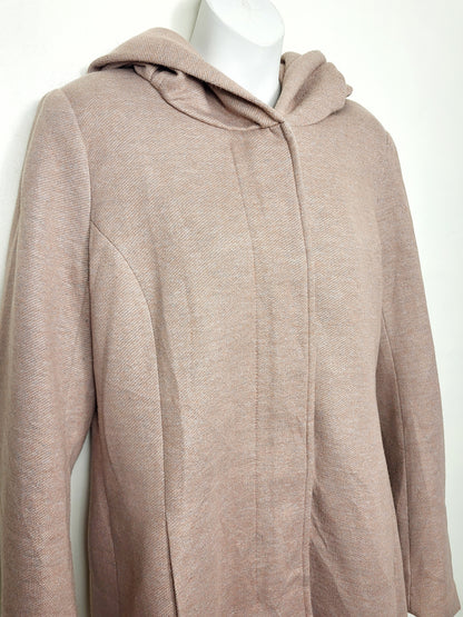 Only pink knit "Sedona" coat with hood. Size medium (pink is more like what stock photo shows)