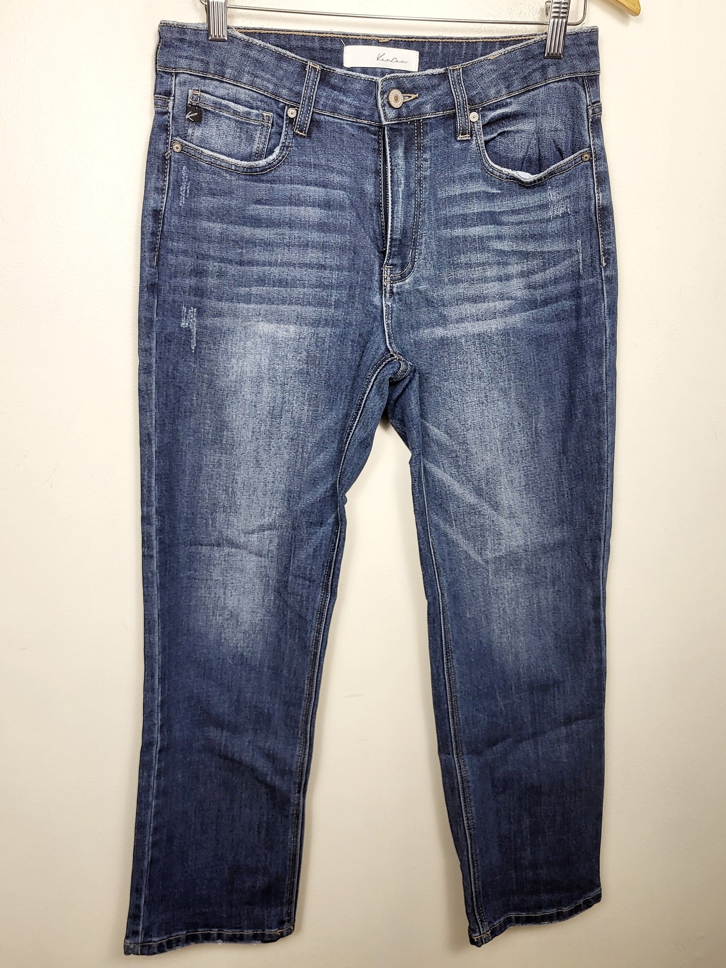 KanCan distressed straight leg ankle jeans. Size 28 (measure as a 30)