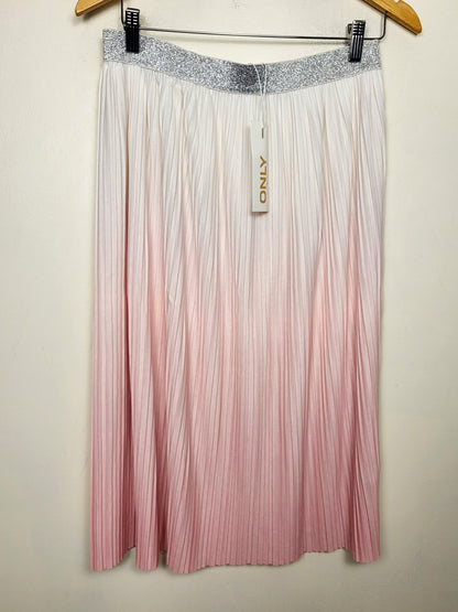 NEW - Only pink ombre pleated "Cloud Dancer" skirt. Size medium