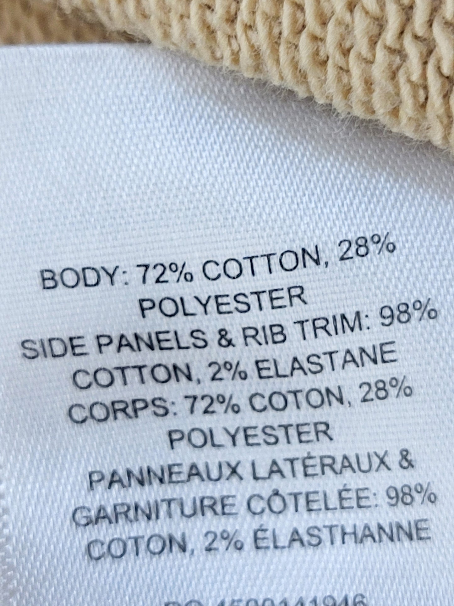 TNA Aritzia beige Airy AF fleece pullover hoodie. Size 2 (XS)