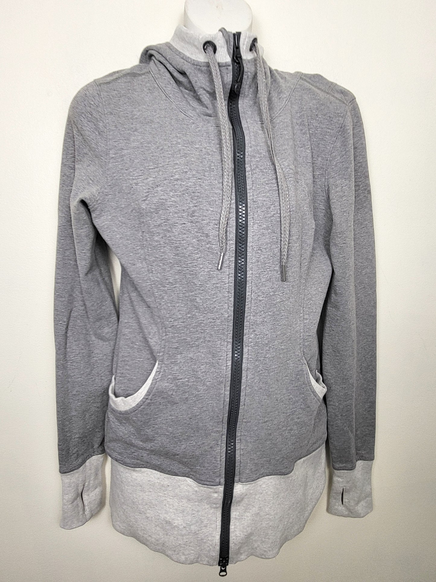 Lululemon grey zip up hoodie. Size 8