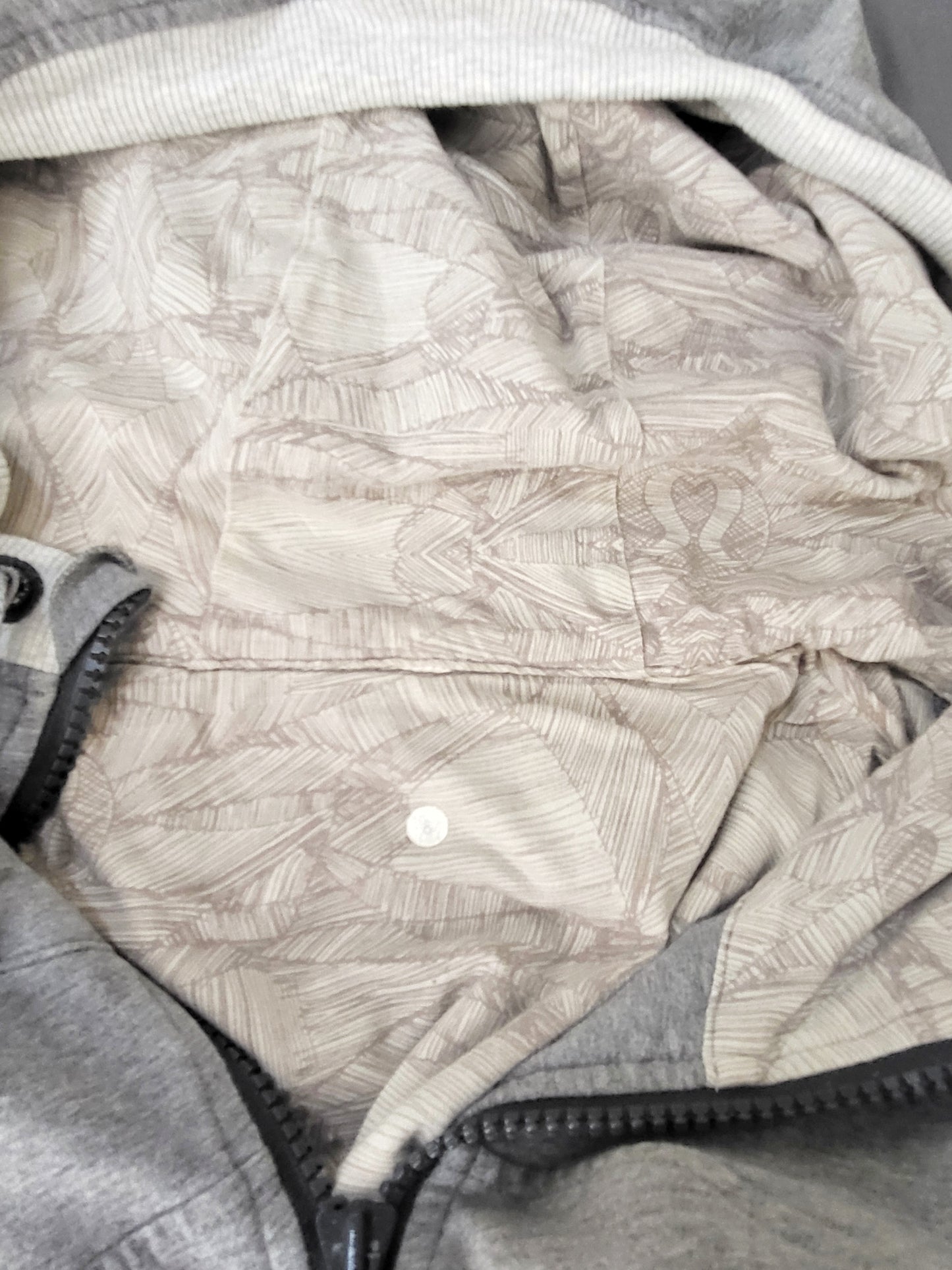 Lululemon grey zip up hoodie. Size 8