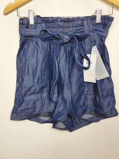 NEW - Only "Forget Me Not" Belted Denim shorts. Size medium