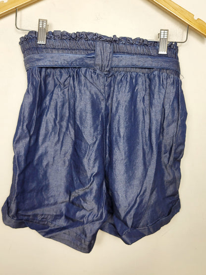 NEW - Only "Forget Me Not" Belted Denim shorts. Size medium
