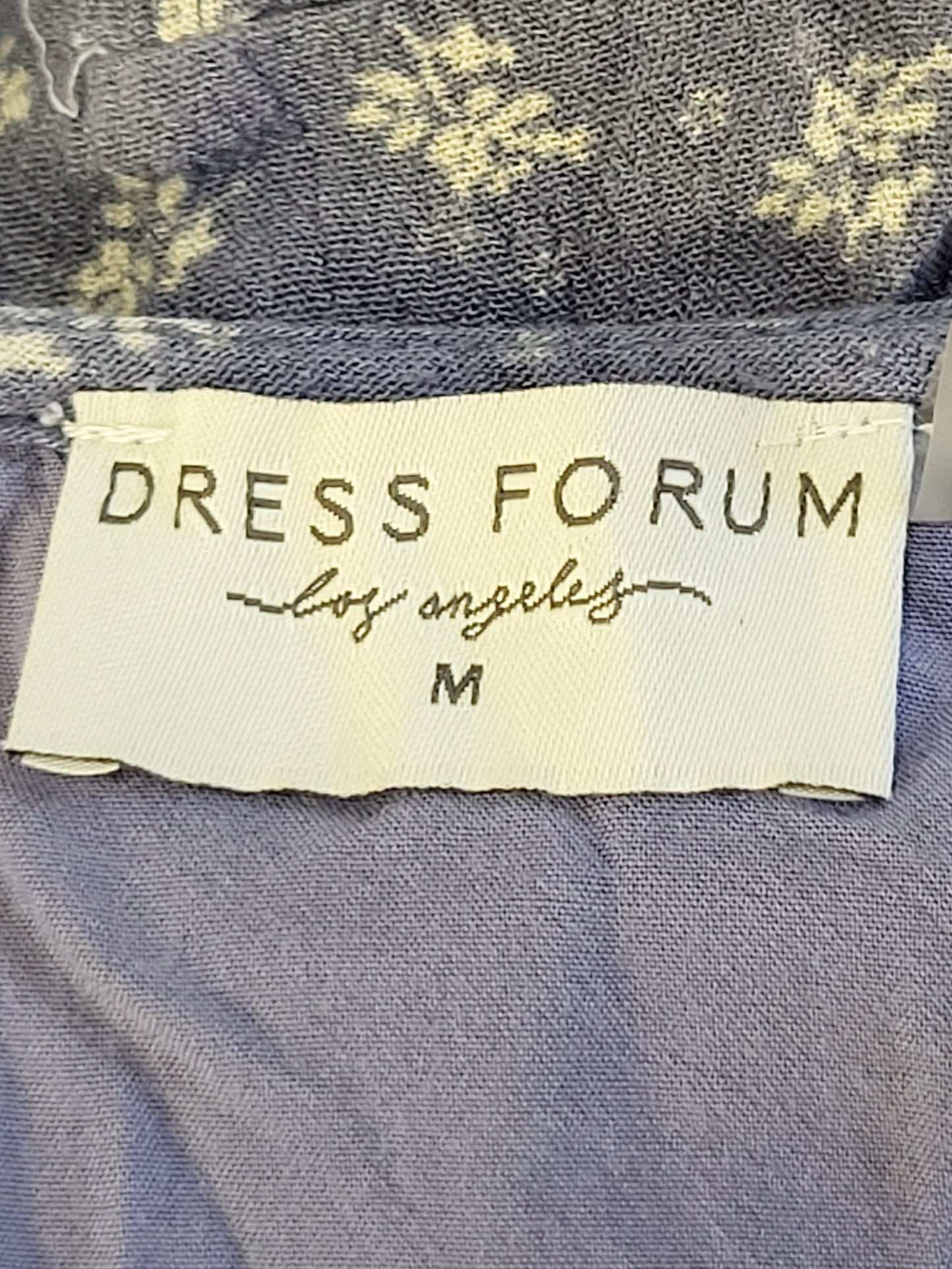 Dress Forum blue floral print mini dress. Size medium