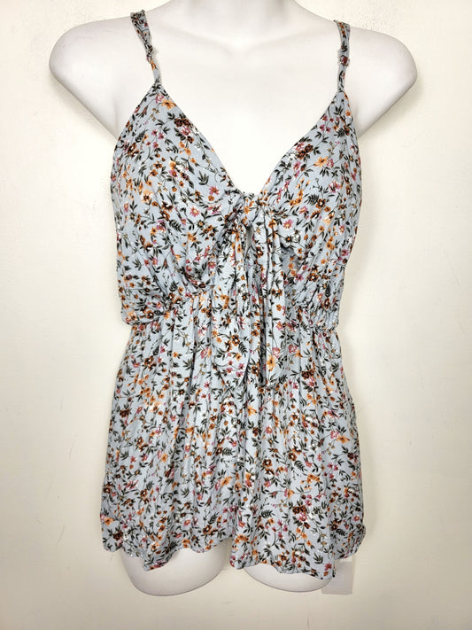 NEW - Wild Jasmine blue floral print "Aspen Tank Top." Size 2X