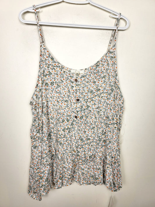 NEW - Wild Jasmine floral print sleeveless top. Size 2X