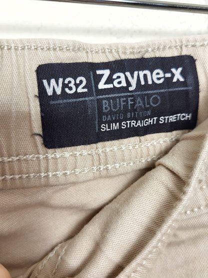 Buffalo David Bitton "Zayne-X" slim straight cargo joggers. Size 32