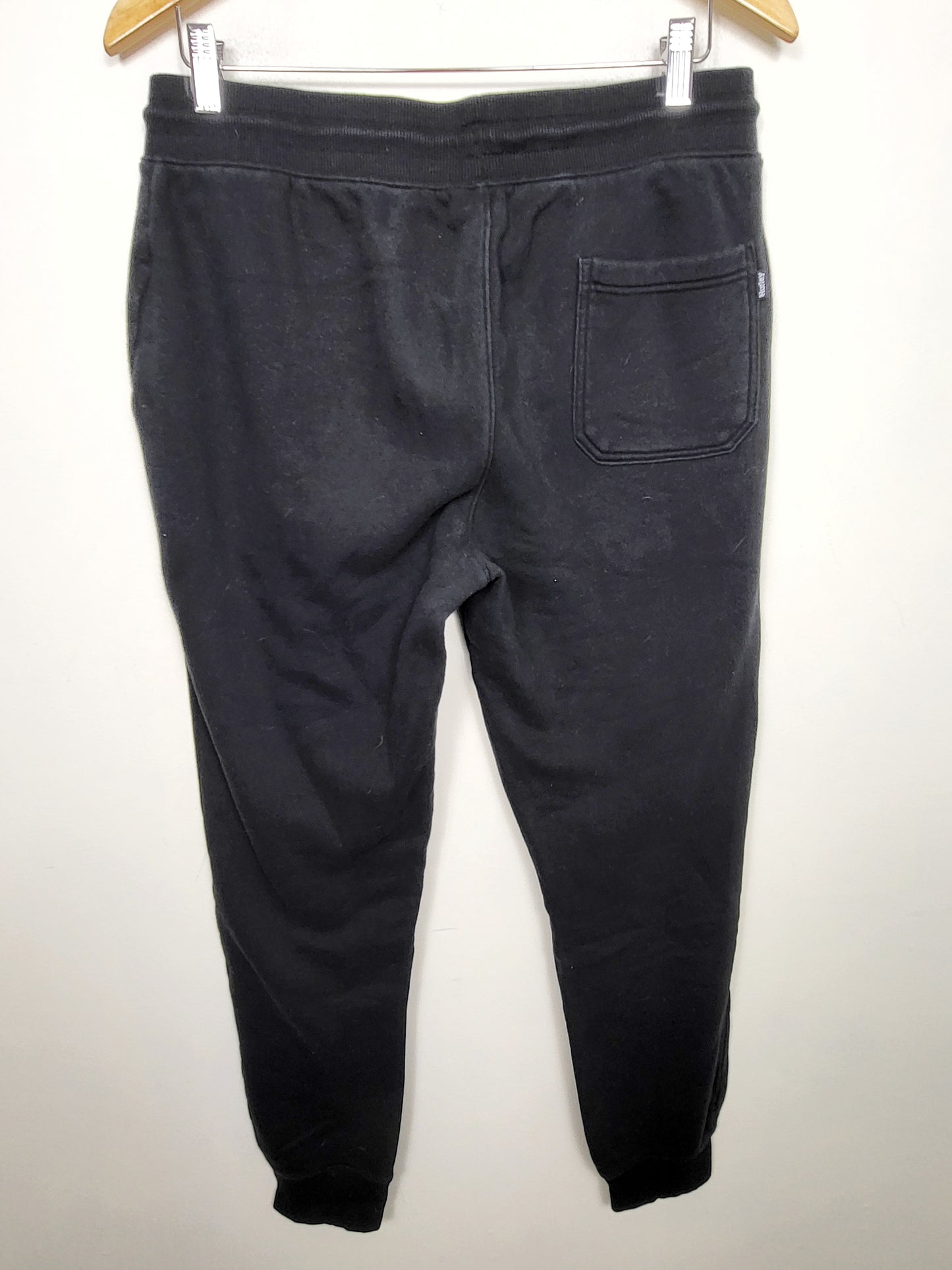 Hurley black fleecy lined joggers. Size medium