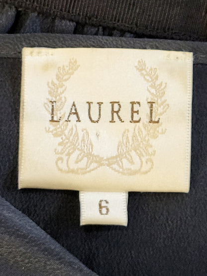 Anthropologie Laurel black 100% silk shift dress. Size small