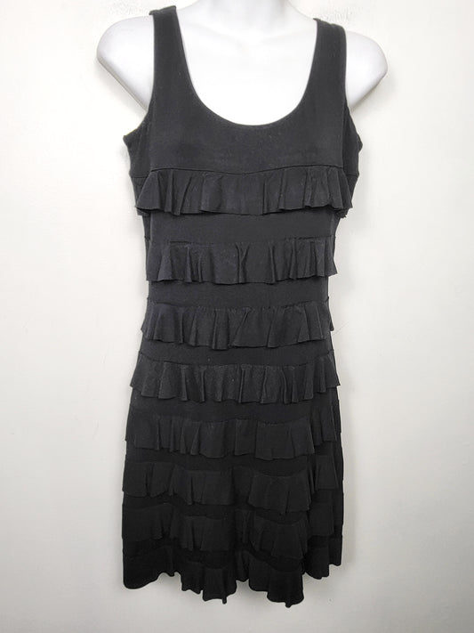 Tango Mango black tiered ruffle dress. Size XS
