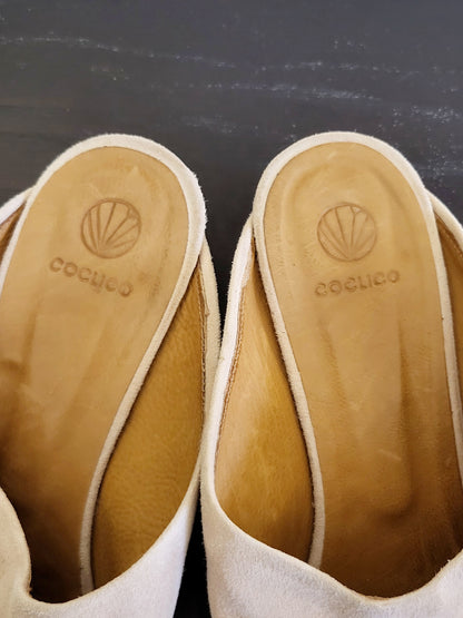 Coclico Oahu Suede Low-heel Mule Sandals. Size 39.5 (US size 8.5 - 9)