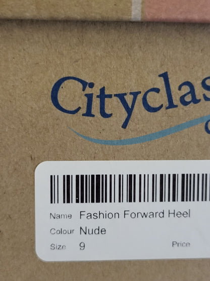 NEW -  City Classified "Fashion Forward" nude heels. Size 9 wide fit