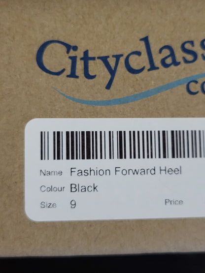 NEW - City Classifed black "Fashion Foward" heels. Size 9 wide fit