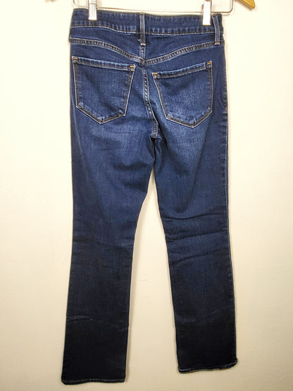 Old Navy mid-rise Kicker boot cut jeans. Size 0