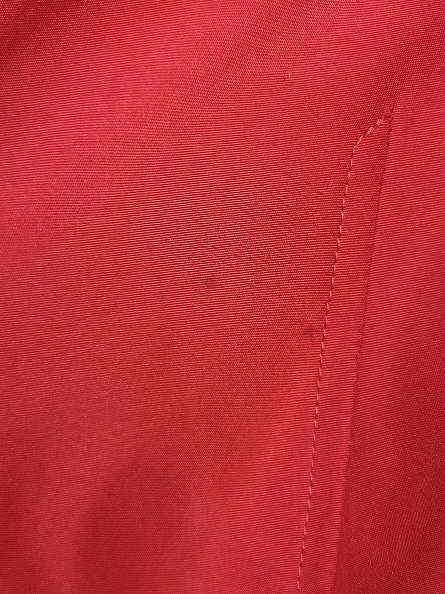 Calvin Klein red belted hooded trench rain coat | Size SMALL