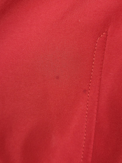 Calvin Klein red belted hooded trench rain coat | Size SMALL