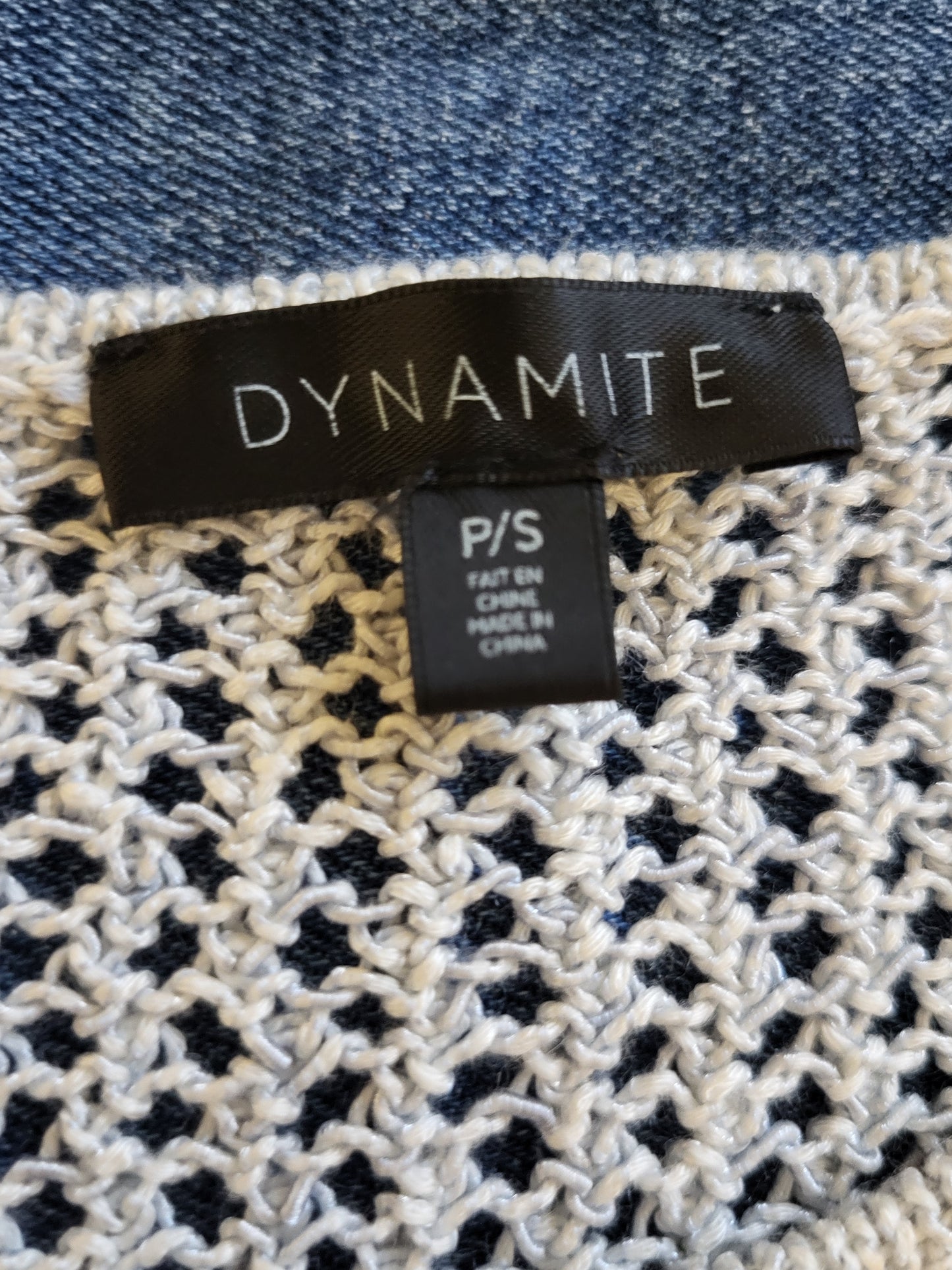 Dynamite pale blue knit sweater tank | Size SMALL
