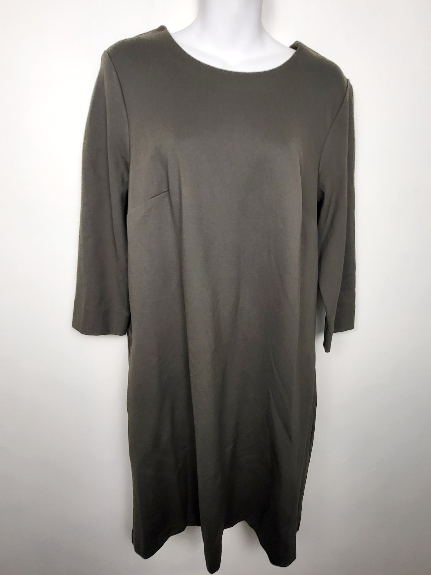 NEW - Reitmans khaki green shift dress | Size LARGE
