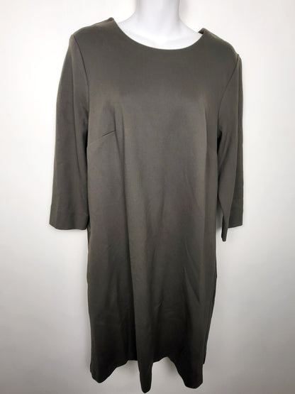 NEW - Reitmans khaki green shift dress | Size LARGE