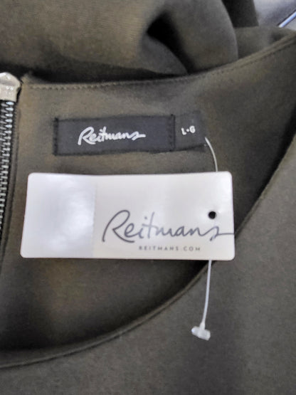 NEW - Reitmans khaki green shift dress | Size LARGE