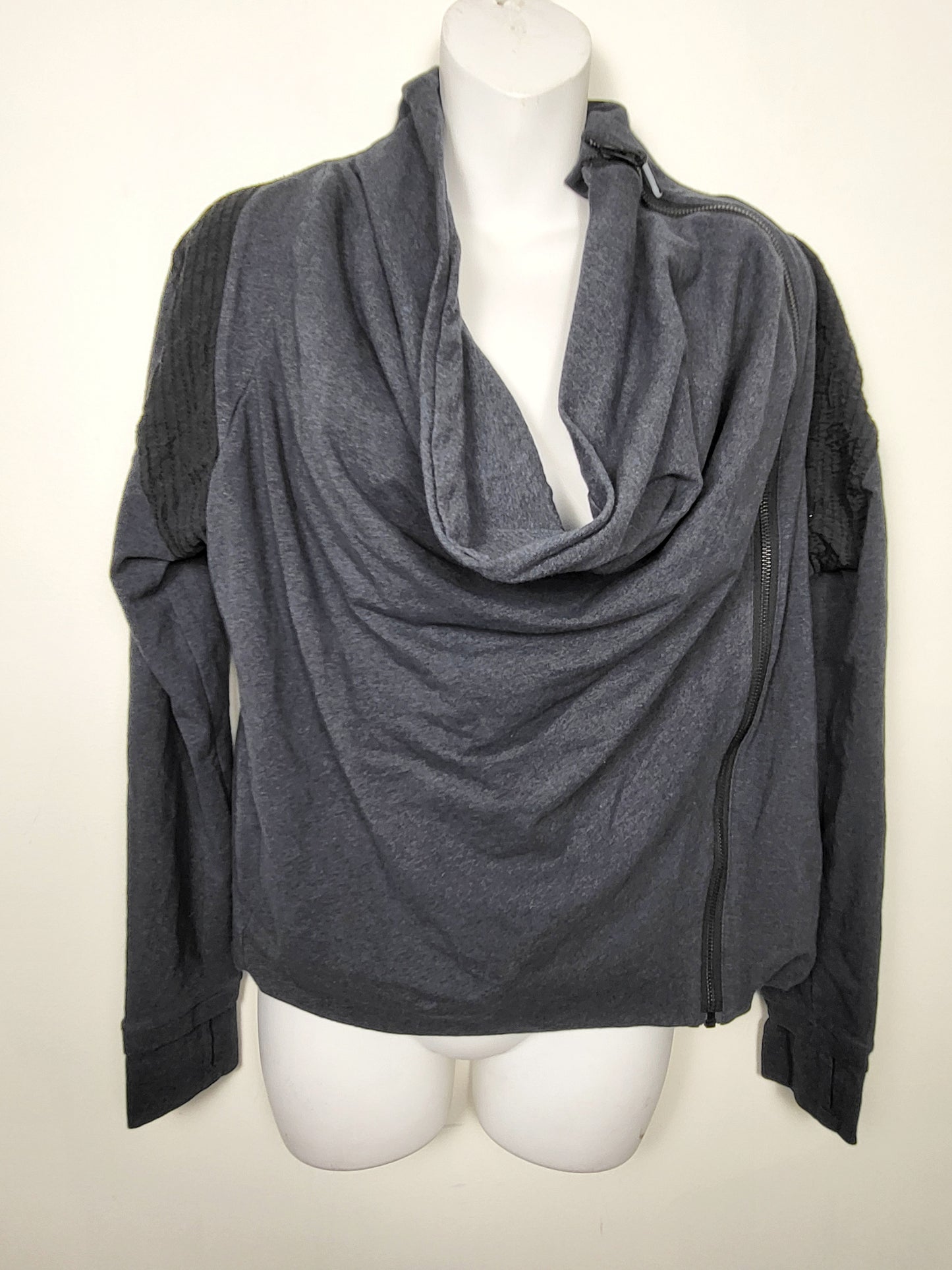 Lululemon blue-grey cowl neck Sway jacket | Sizes like LARGE \ XL