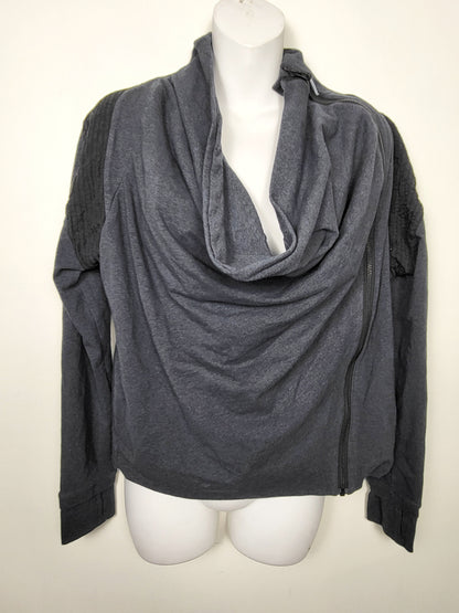 Lululemon blue-grey cowl neck Sway jacket | Sizes like LARGE \ XL