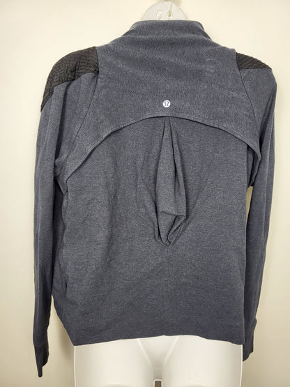 Lululemon blue-grey cowl neck Sway jacket | Sizes like LARGE \ XL