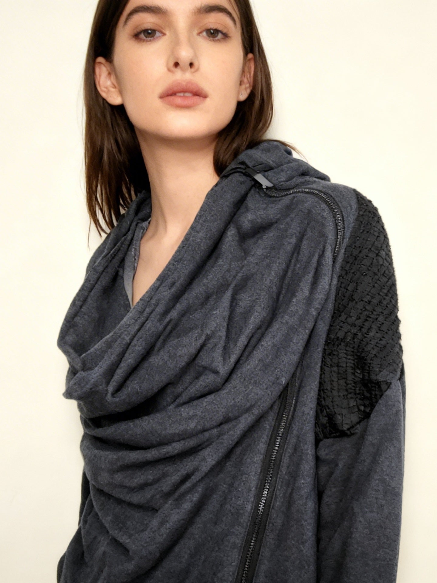 Lululemon blue-grey cowl neck Sway jacket | Sizes like LARGE \ XL