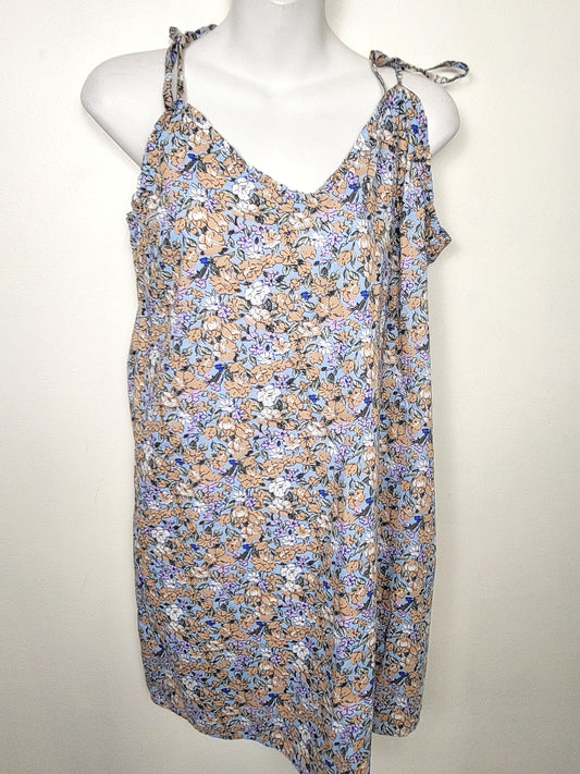 NEW - Vera Moda floral print sleeveless "Joa" mini dress | Size MEDIUM