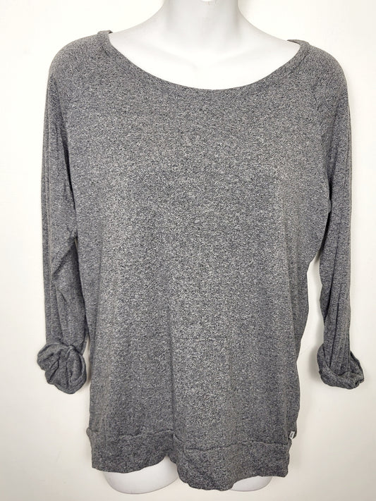 TNA grey lightweight knit top | Size SMALL