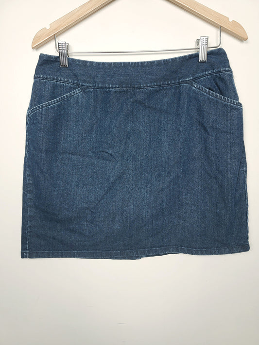 Northern Reflections Y2K denim skirt with built in bicycle shorts | Size MEDIUM