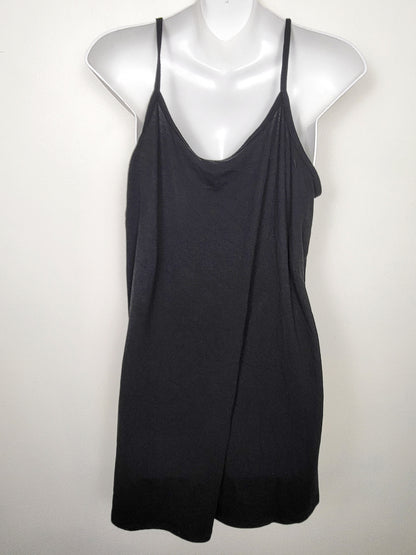 NEW - Zenana black "Spin Me Right Round" swing tank | Size LARGE